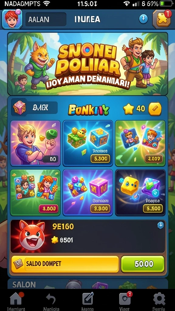 slost8808 - Tampilan antarmuka yang menarik dan mudah digunakan.